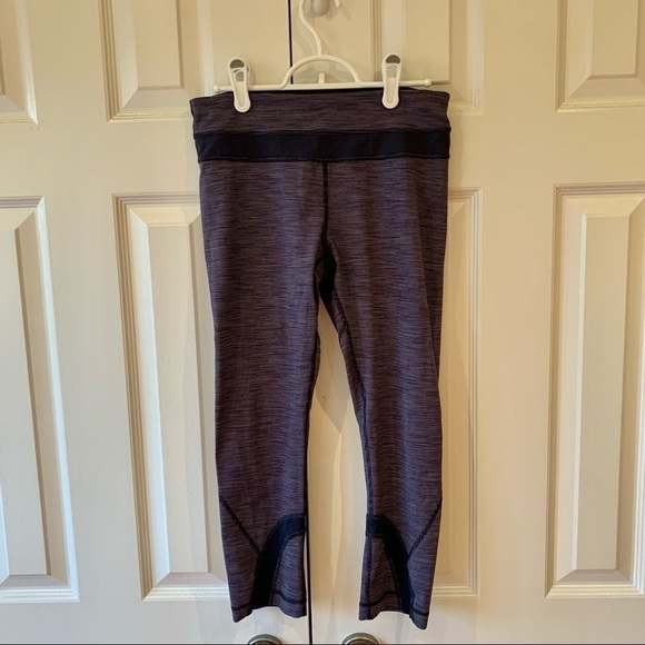 Lululemon Run Inspire Crop II Wee Are From Space Deep Indigo - Picture 1 of 10